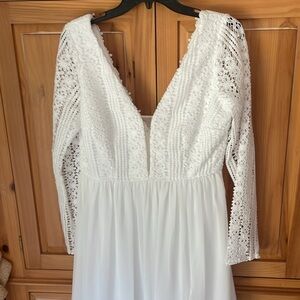 NWT Lulus white wedding dress